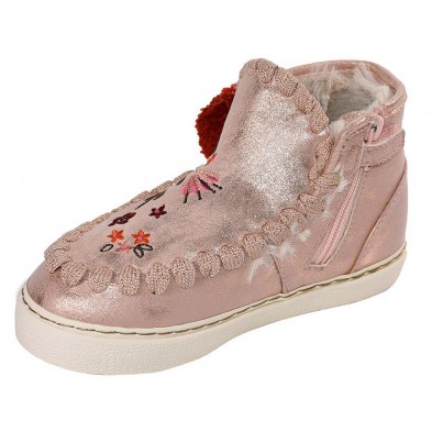 45968 Gioseppo Botín Comprar Botín textil metalizado. Forro borreguillo sintético. Cremallera, lateral con dos pompones y empein 45968 Gioseppo Botín Comprar Botín textil metalizado. Forro borreguillo sintético. Cremallera, lateral con dos pompones y empein