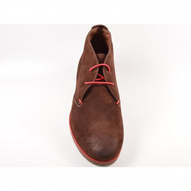 5301 Baerchi Botín Comprar Botín en piel serraje. Forro y plantilla textil. Cierre en cordones ajustables y piso de goma antides