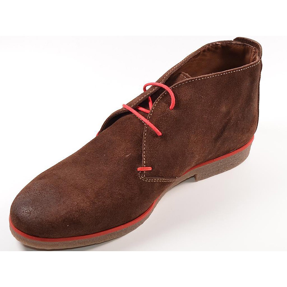 5301 Baerchi Botín Comprar Botín en piel serraje. Forro y plantilla textil. Cierre en cordones ajustables y piso de goma antides