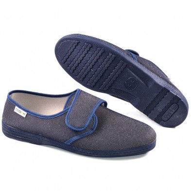 614 Cosdam Zapatilla Zapatilla textil con acolchado transpirable, cierre con velcro en empeine ajustables. Suela antideslizante,