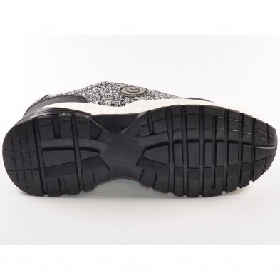 29001 Luces Conguitos Sneaker Sneaker sintético y glitte, luz en el logo del lateral, se ilumina con cada pisada. Cordones y for