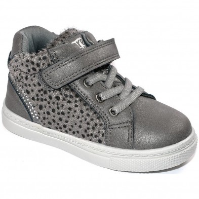 1800 Crecendo Botín Botín sintético y textil. Forro y plantilla textil acolchado. Cremallera interior, cordones y velcro. Suela 