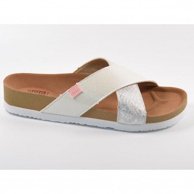 59266 Gioseppo Zueco Sandalia Zueco sintético, pala tiras cruzadas con diferentes tipos de materiales. Plantilla textil, resiste