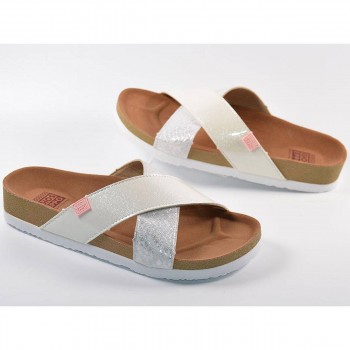 59266 Gioseppo Zueco Sandalia Zueco sintético, pala tiras cruzadas con diferentes tipos de materiales. Plantilla textil, resiste 2