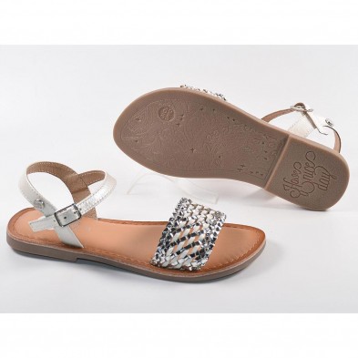 59476 Gioseppo Sandalia Sandalia material sintético. Pala trenzada metalizado y pulsera con hebilla ajustable. Plantilla látex c 59476 Gioseppo Sandalia Sandalia material sintético. Pala trenzada metalizado y pulsera con hebilla ajustable. Plantilla látex c