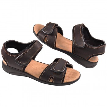 11 Duendy Sandalia Sandalia piel nobuck, forro textil acolchado. Cierre con doble velcro. Plantilla piel confort y piso de poliu 2