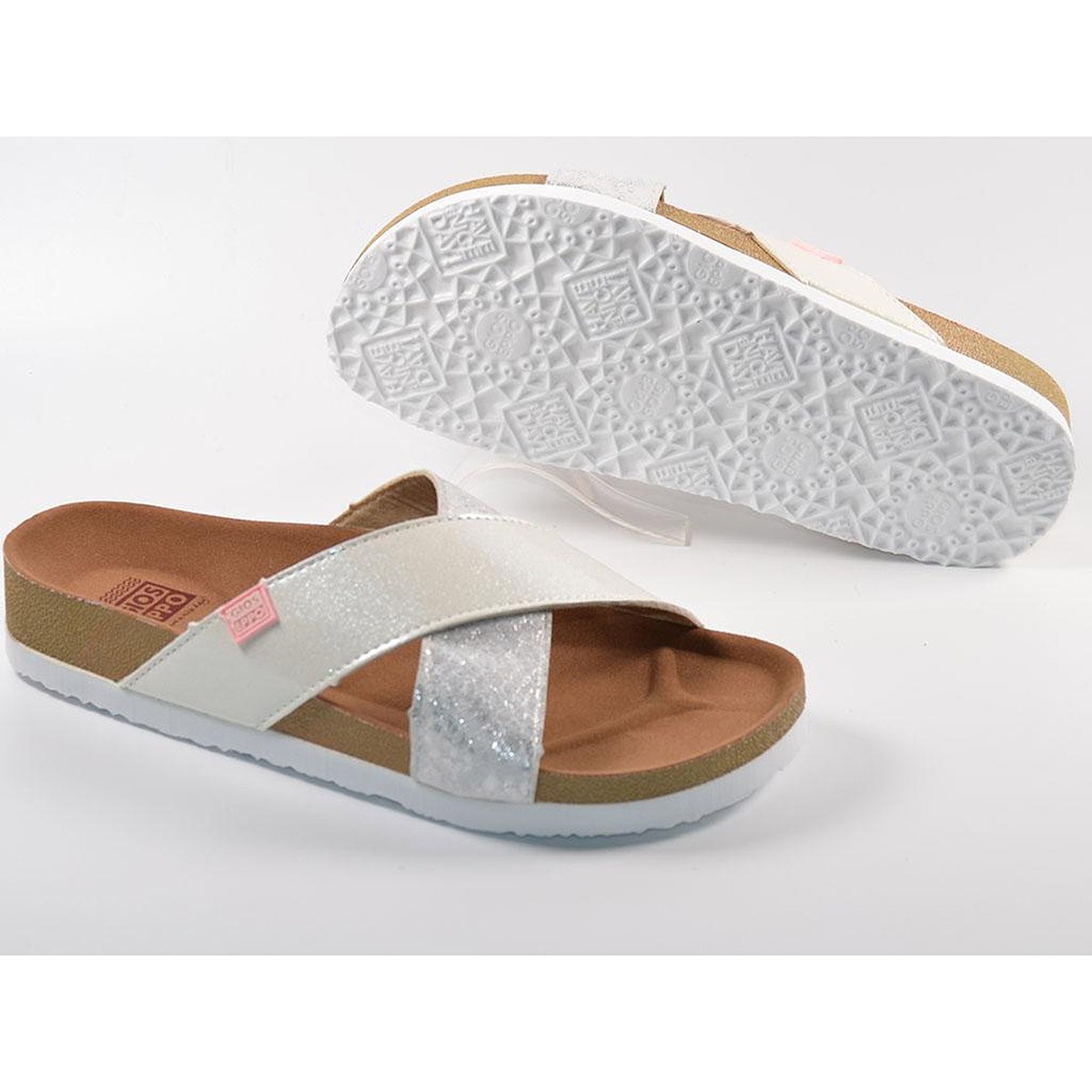 47916 Gioseppo Zueco Sandalia Zueco material sintético, tiras cruzadas con diferentes materiales. Planta textil , piso bio sinté 47916 Gioseppo Zueco Sandalia Zueco material sintético, tiras cruzadas con diferentes materiales. Planta textil , piso bio sinté