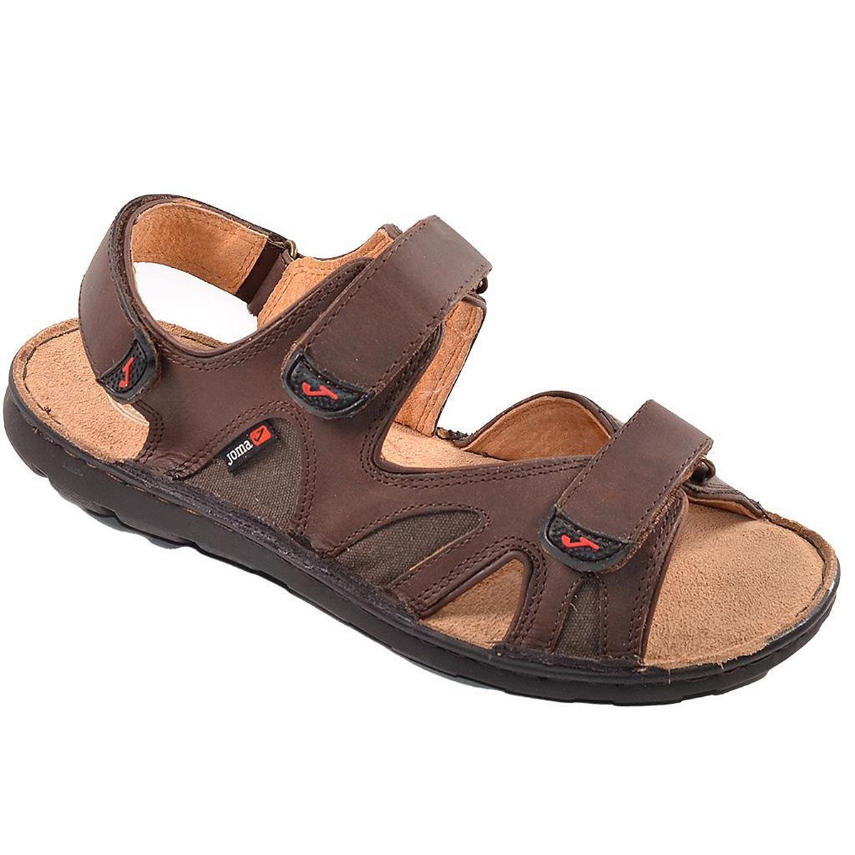 Faros Joma Sandalia Sandalia de piel. Cierre velcro regulable. Plantilla acolchada y suela antideslizante, muy ligeras y flexibl
