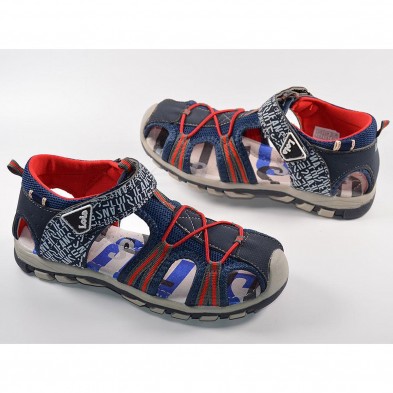 83970 Lois Sandalia Sandalia sintética y textil , forro textil y plantilla acolchada. Cierre de velcro ajustable. Puntera reforz