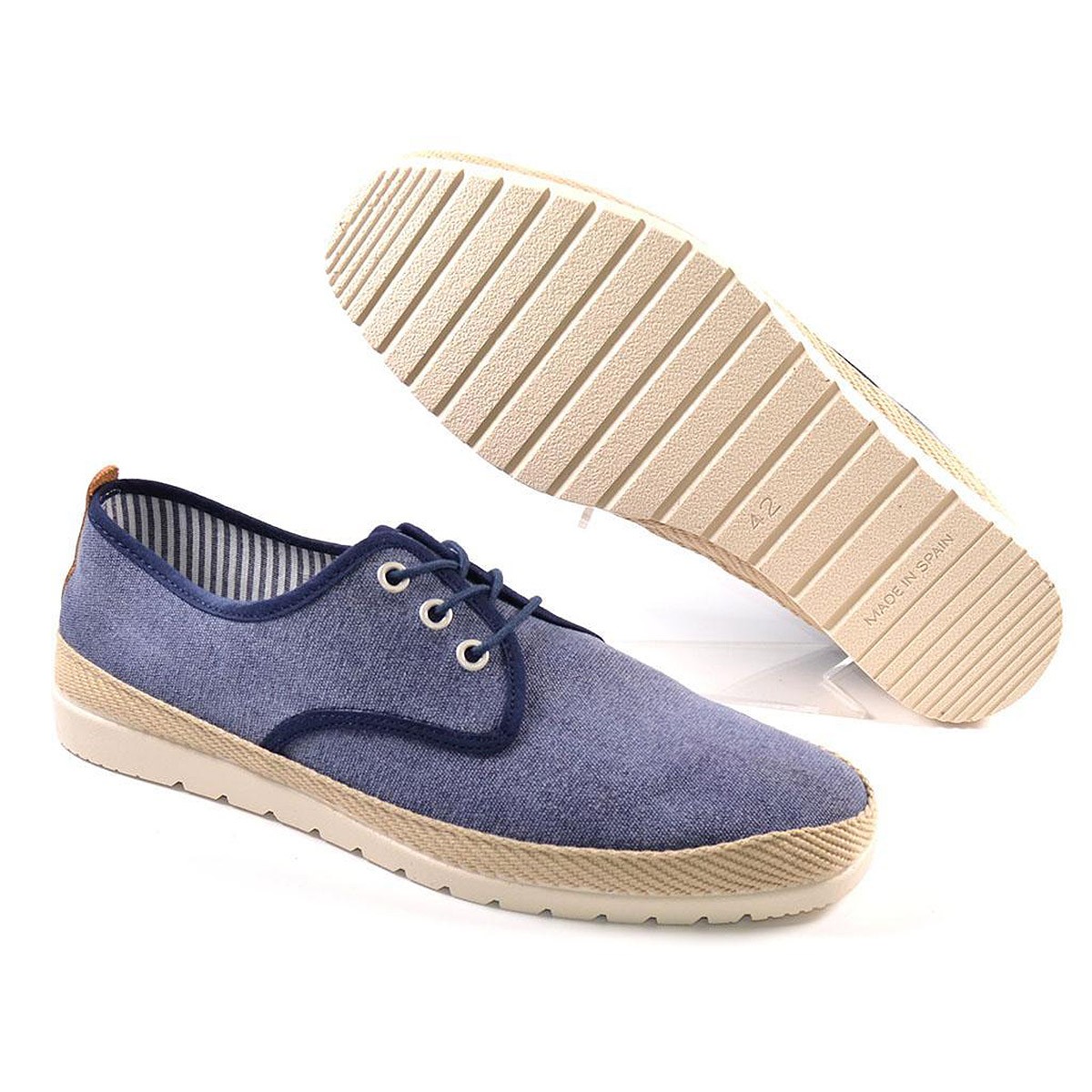 10024 Mediterránea Alpargata Zapatilla alpargata lona ,cierre en cordones. Forro interior textil y plantilla acolchada. Vira de 10024 Mediterránea Alpargata Zapatilla alpargata lona ,cierre en cordones. Forro interior textil y plantilla acolchada. Vira de