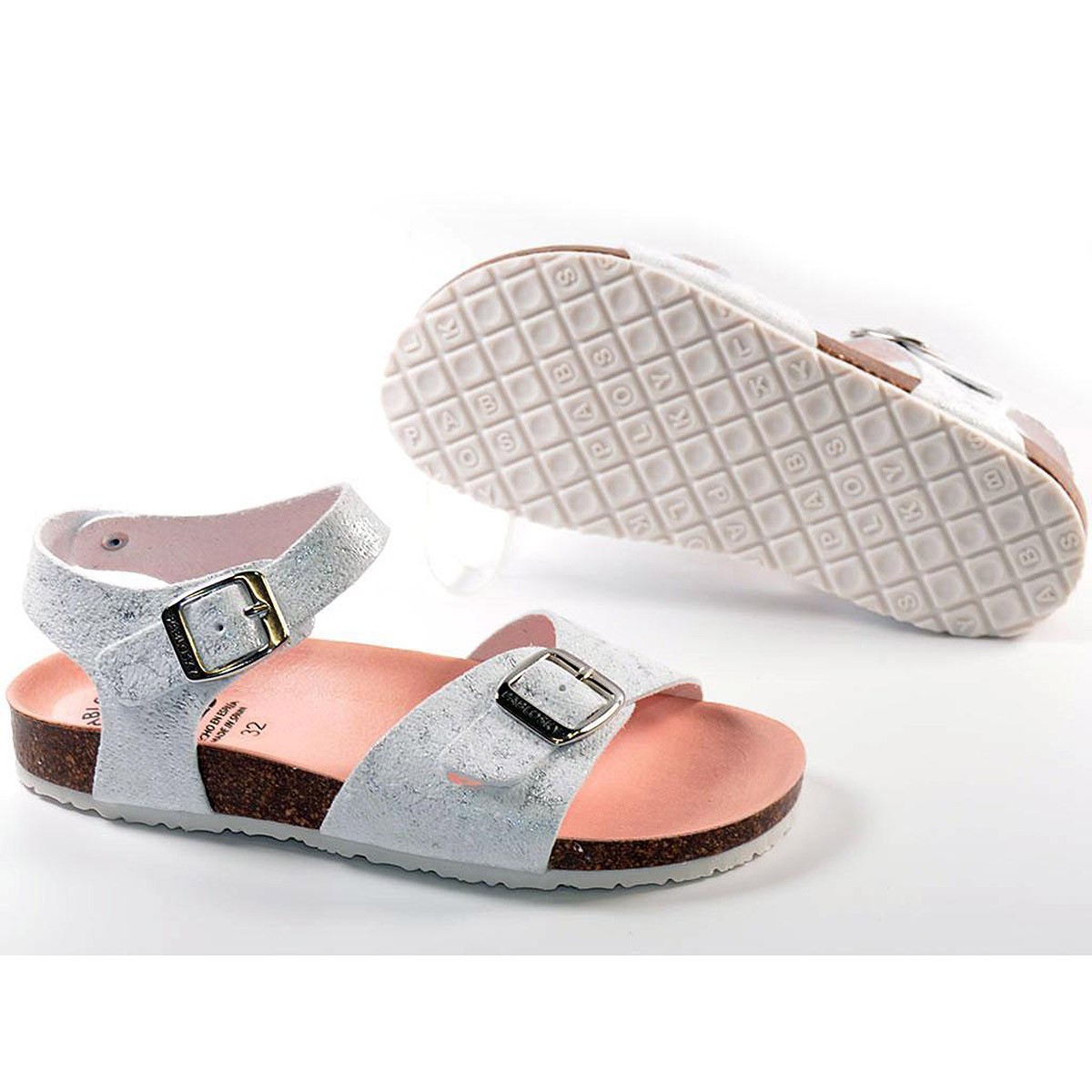 Pablosky Jungen Bio Sandale - Anatomische Korksohle, Klettverschluss, Nachhaltig