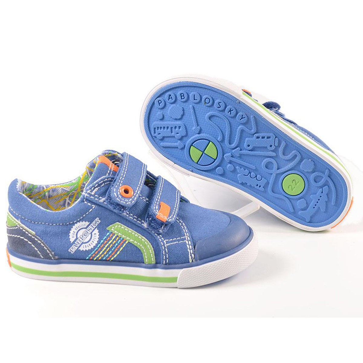 953410 Pablosky Zapatilla Comprar Zapatilla lona con puntera de goma y talón con collarín acolchado. Forro textil y plantilla de