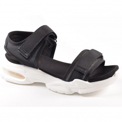 57619 Xti Sandalia Sandalia material textil, tiras con velcro en pala y tobillo. Planta acolchada, muy confortable y piso de pla