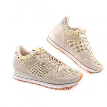 Diana Yumas Sneaker Sneaker de nylon perforado y sintético. Cierre en cordones ajustable. Plantilla textil con cuña interior lát 2