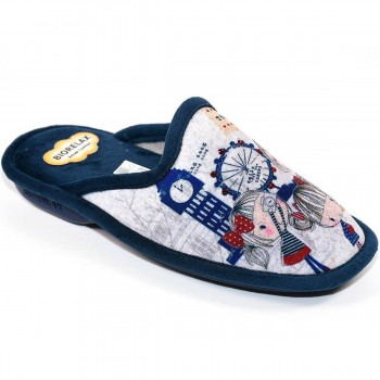 4557 Biorelax Zapatilla Casa Comprar Zapatilla destalonada textil transpirable. Plantilla de látex esponja técnica ergonómica in 2