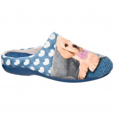 10451 Cmconfort Zapatilla Casa Comprar Zapatilla destalonada, fabricada en textil muy suave y plantilla acolchada. Piso de goma 