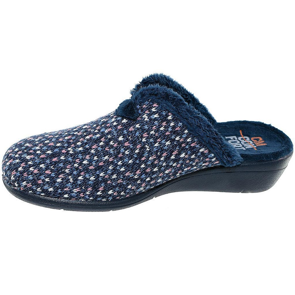 10383 Cm Confort Zapatilla Casa Comprar. Zapatilla destalonada, fabricada en textil muy suave y plantilla acolchada para un máxi