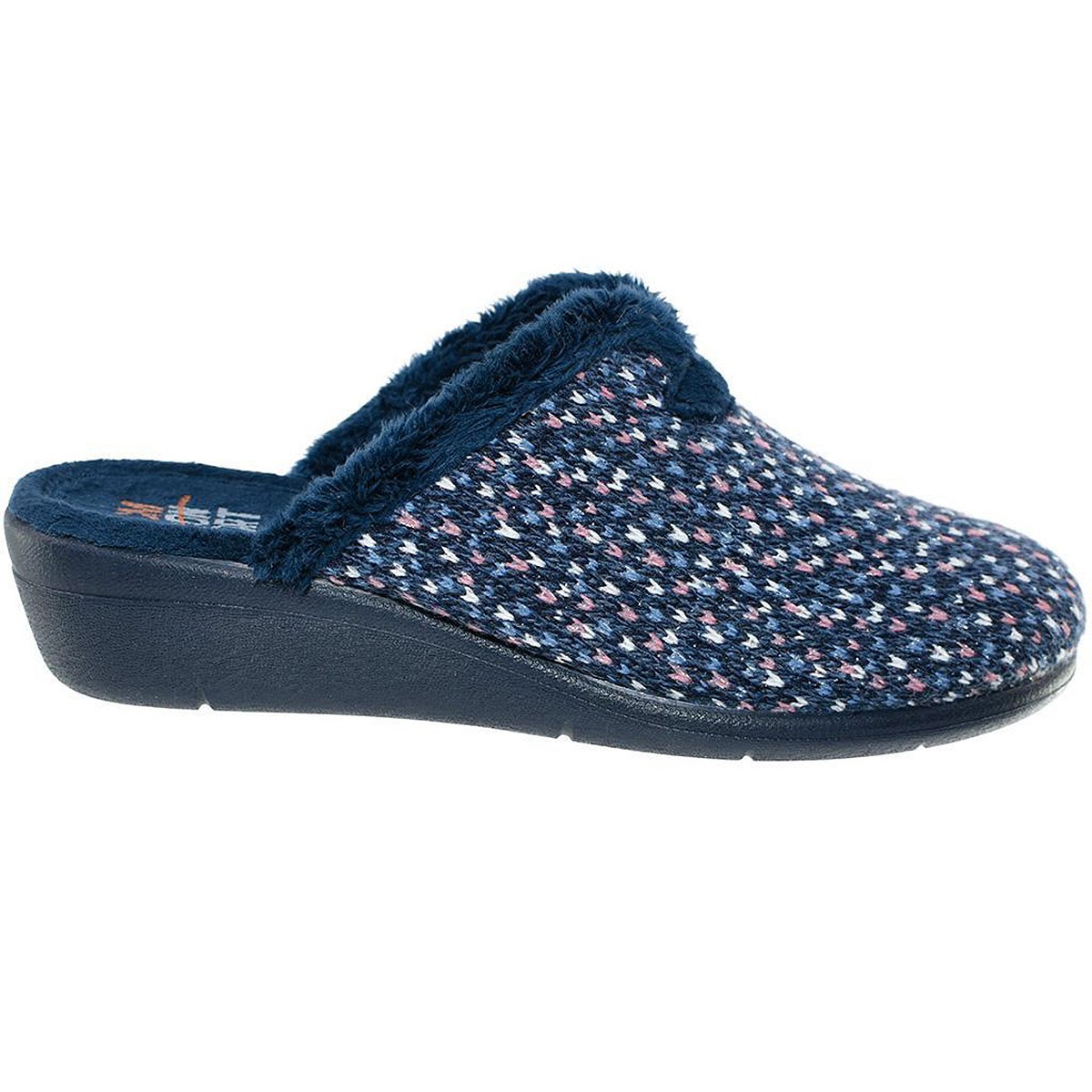 10383 Cm Confort Zapatilla Casa Comprar. Zapatilla destalonada, fabricada en textil muy suave y plantilla acolchada para un máxi