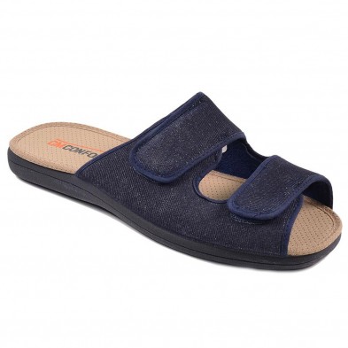 333 Cmconfort Zueco Sandalia tipo Zueco textil ancho especial, foro acolchado transpirable, cierre con doble velcro. Piso de gom 333 Cmconfort Zueco Sandalia tipo Zueco textil ancho especial, foro acolchado transpirable, cierre con doble velcro. Piso de gom