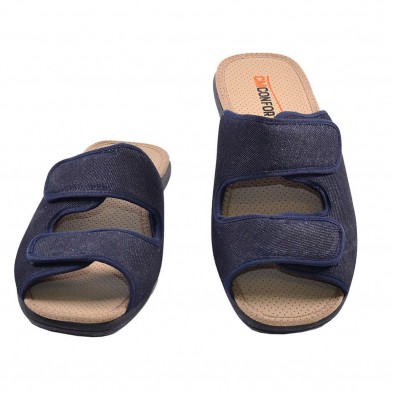 333 Cmconfort Zueco Sandalia tipo Zueco textil ancho especial, foro acolchado transpirable, cierre con doble velcro. Piso de gom 333 Cmconfort Zueco Sandalia tipo Zueco textil ancho especial, foro acolchado transpirable, cierre con doble velcro. Piso de gom