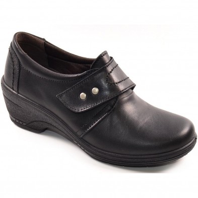 506 Laura Azaña Zapato Piel Confort Velcro Pies Delicados Mujer