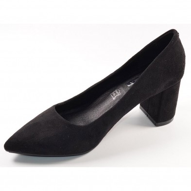 16401 D'Angela Zapato Comprar Zapato salón textil, forro sintético con planta en piel. Piso de caucho y tacón ancho de 6cm. de a