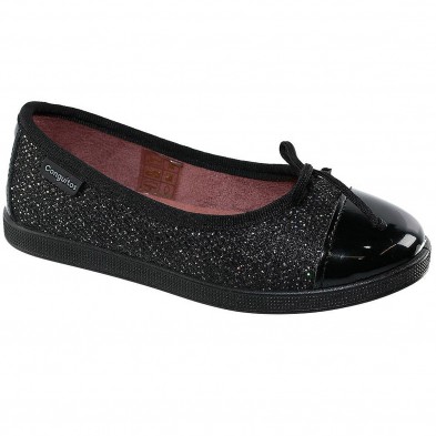 29515 Conguitos Zapato Bailarina Zapato Bailarina en material textil metalizado, puntera en charol y forrado interior en textil. 29515 Conguitos Zapato Bailarina Zapato Bailarina en material textil metalizado, puntera en charol y forrado interior en textil.