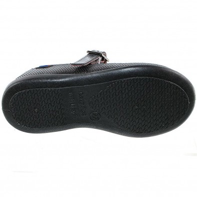 10246 Osito Zapato Mercedes Zapato merceditas sintético metalizado. Forro textil y cierre con hebilla ajustable. Suela antidesli