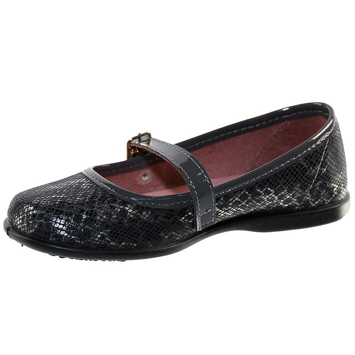 10271 Conguitos Zapato Mercedes Zapato mercedes en material sintético metalizado. Forrado interior en textil y cierre con hebill