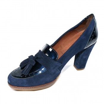 2191 Desireé Zapato Comprar Zapato de piel serraje y piel charol en pala y talón. Forro textil. Plantilla confort. Plataforma an 2