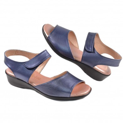 500 Miba Sandalia Confort Sandalia piel y forro piel, cierre pulsera con velcro , para un ajuste perfecto. Plantilla piel confor