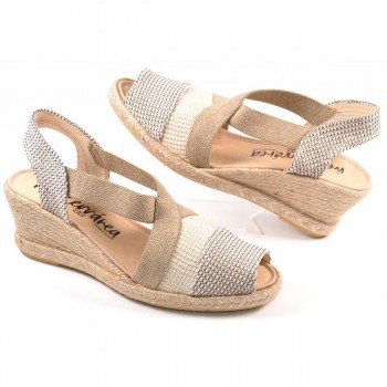 10312 Mediterranea Alpargata Zapatilla Alpargata textil con elásticos laterales, forro interior textil y plantilla acolchada. Pi 2