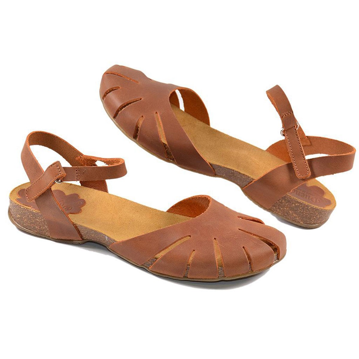138 DUENDY SANDALIA nobuck piel Color CUERO Talla 40