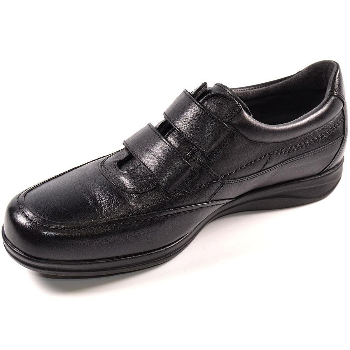 3805 Baerchi Zapato Zapato mocasín piel. Forro textil y plantilla memory stride. Cierre con doble velcro, Suela antideslizante. 