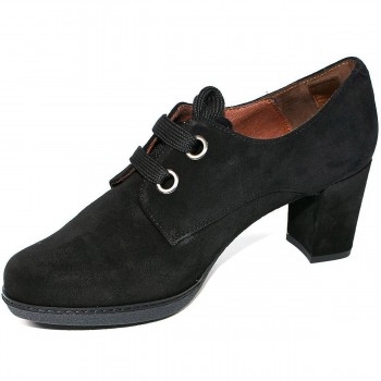 82511 Desireé Zapato Comprar Zapato de piel serraje. Forro textil, cordones y cremallera. Plantilla confort.  Plataforma de goma 2