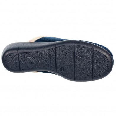 916 Cmconfort Zapatilla Casa Comprar Zapatilla destalonada, fabricada en textil muy suave y plantilla acolchada. Piso de cuña de