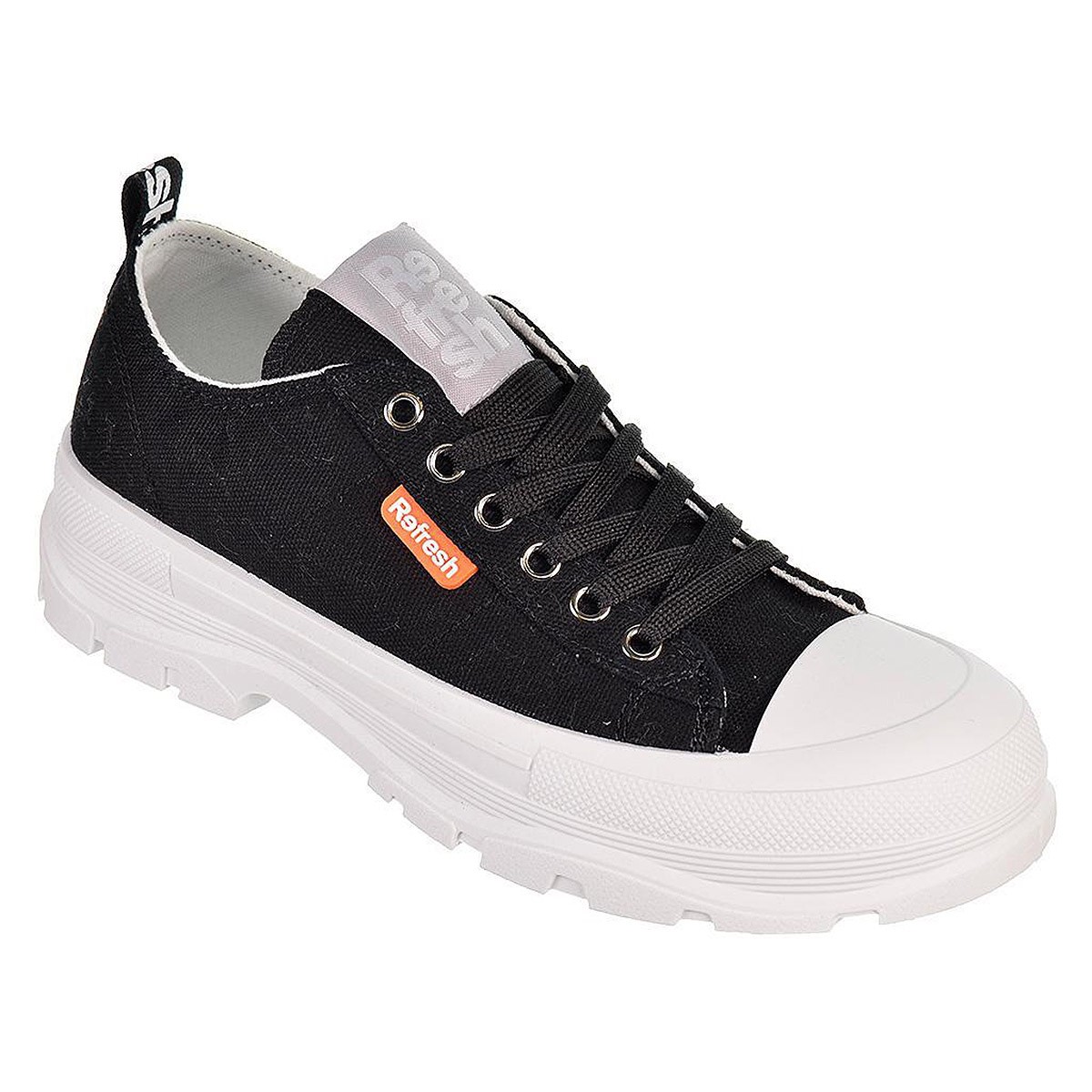 79158 Refresh Zapatilla 79158 REFRESH. Zapatilla de lona con cierre en cordones ajustables y plantilla textil acolchada. Piso y 