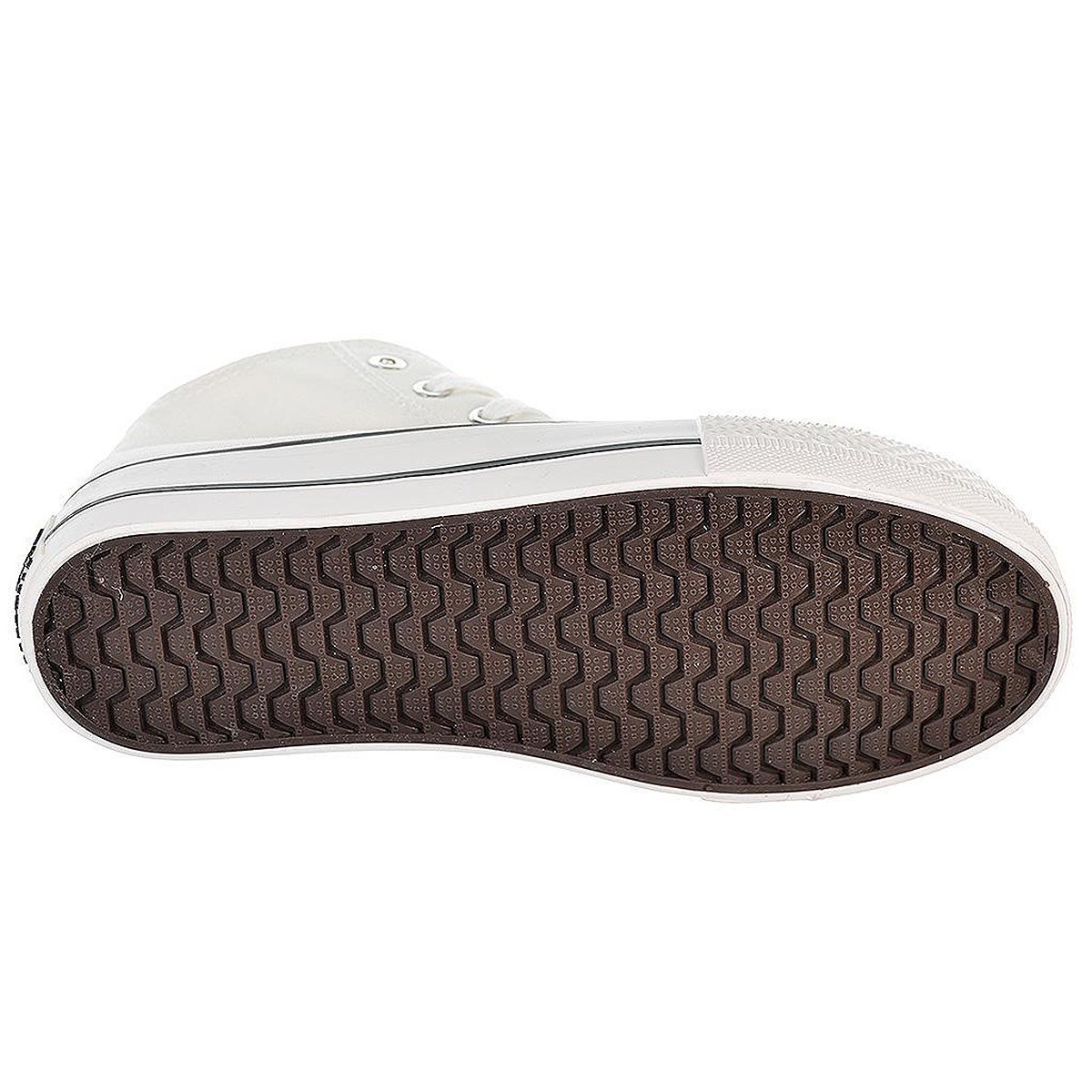 52716 B&w Zapatilla Bota 52716 B&W. Zapatilla con caña alta de lona, forro interior textil. Cierre cordones ajustables. Piso de  52716 B&w Zapatilla Bota 52716 B&W. Zapatilla con caña alta de lona, forro interior textil. Cierre cordones ajustables. Piso de