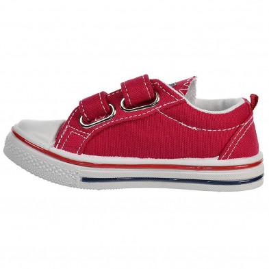 60024 Lois Zapatilla 60024 LOIS. Zapatilla en lona, forro interior textil y doble velcro ajustable. Piso de goma antideslizante 