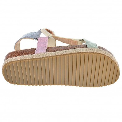 58037 Xti Kids Sandalia 58037 XTI KIDS. Sandalia fabricada en antelina. Cierre con hebilla. Planta de bio y piso plataforma, for