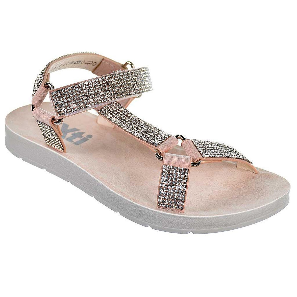 58039 Xti Kids Sandalia 58039 XTI KIDS. Sandalia en material sintético con pedrería. Cierre con velcro ajustable en empeine. Pis 58039 Xti Kids Sandalia 58039 XTI KIDS. Sandalia en material sintético con pedrería. Cierre con velcro ajustable en empeine. Pis