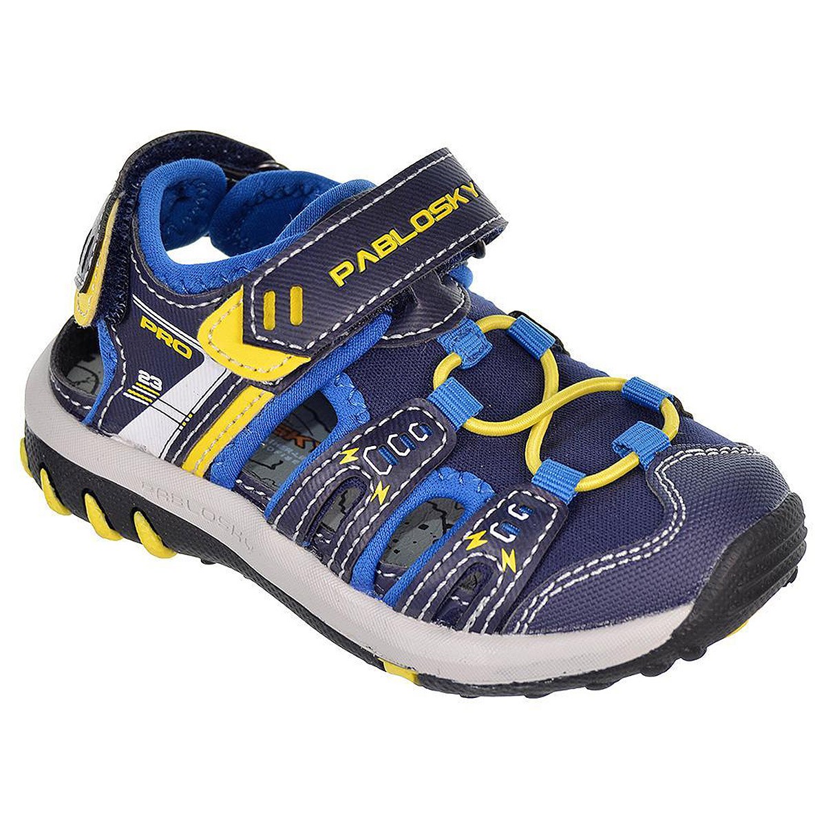 969420 Pablosky Sandalia Bio Sandalia sintética y textil. Forro textil y plantilla acolchada, máximo confort. Cierre con velcro 