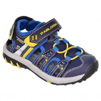 969420 Pablosky Sandalia Bio Sandalia sintética y textil. Forro textil y plantilla acolchada, máximo confort. Cierre con velcro 