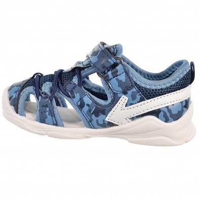 2141 Crecendo Sandalia 2141 CRECENDO. Sandalia sintética y textil. Forro textil y plantilla acolchada en piel. Cierre con velcro