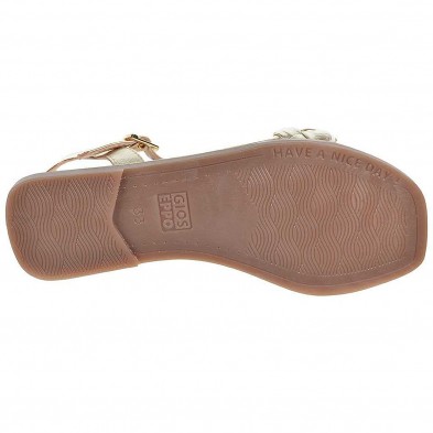 Knin Gioseppo Sandalia KNIN GIOSEPPO. Sandalia de piel con pala trenzada. Cierre en pulsera con hebilla ajustable y plantilla en