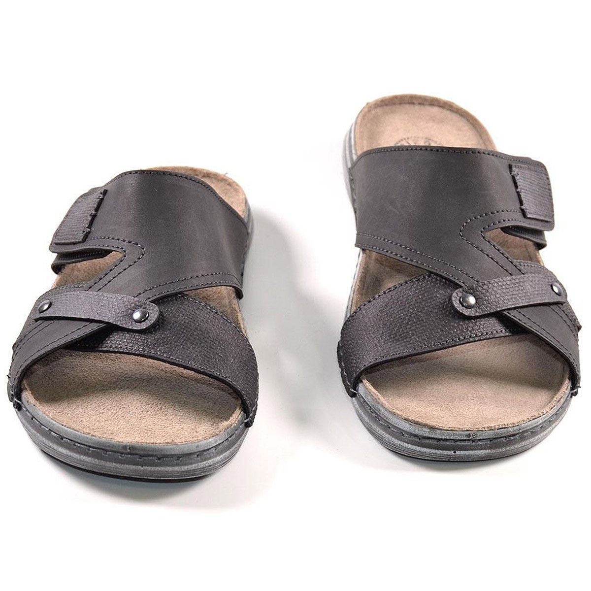 8013 Kelara Zueco Sandalia tipo Zueco sintético con cierre de velcro en empeine y plantilla acolchada. Piso de caucho, muy liger