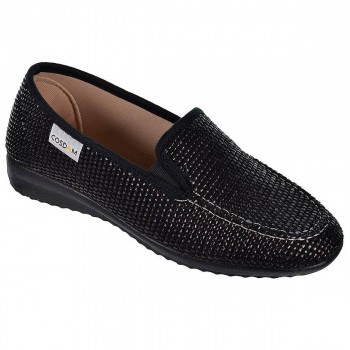 112 Biorelax Zapatilla 112 COSDAM. Zapatilla textil, con elástico en ambos lados. Piso de goma antideslizante, muy cómodo y flex 2