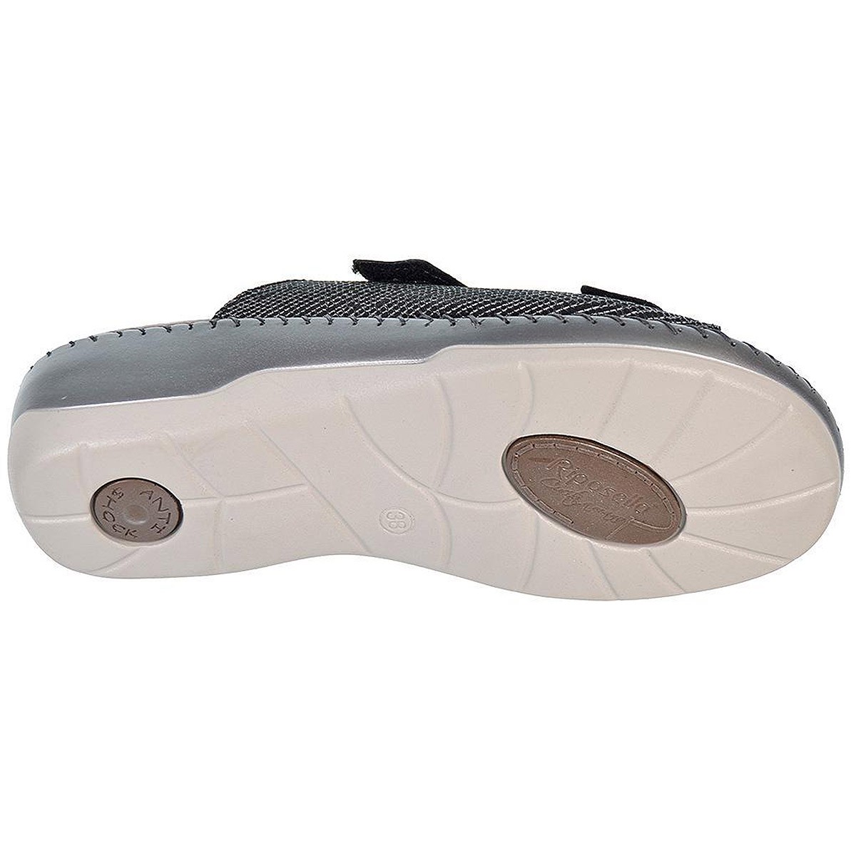 6430 Riposella Zueco Sandalia Zueco de piel, forro en piel y cierre con doble velcro. Plantilla extraíble en piel acolchada, muy