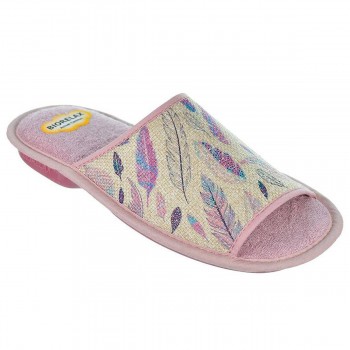 4108 Biorelax Zapatilla Casa 4108 BIORELAX. Zapatilla destalonada y puntera abierta en textil con esponja técnica y tejidos tran 2