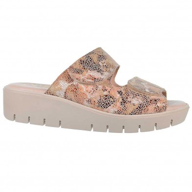 400 Duendy Zueco 400 DUENDY. Sandalia tipo Zueco de piel , forrado interior en piel y plantilla de piel confort. Cierre con velc